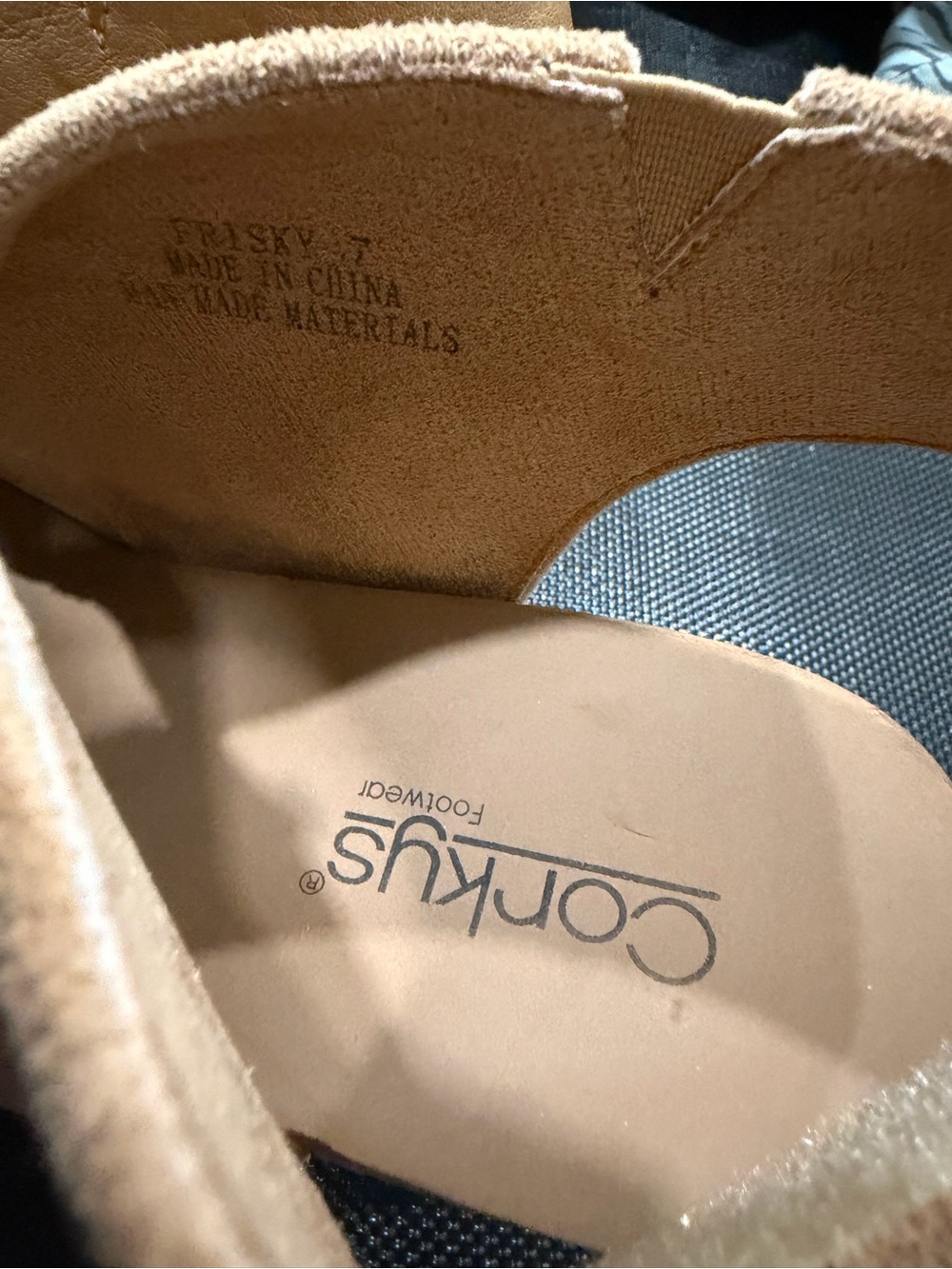 Corkys Beige Cutout Peep-Toe Wedge Sandals - Picture 3 of 6